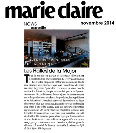 Image du magazine 'marie claire' parlant de nous